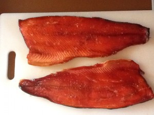 Smoked Coho salmon