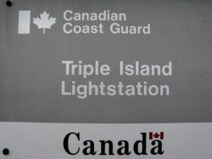 Triple Island ID sign