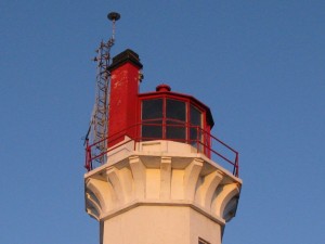 Triple Island lantern, now closed. The light is external from the lantern room
